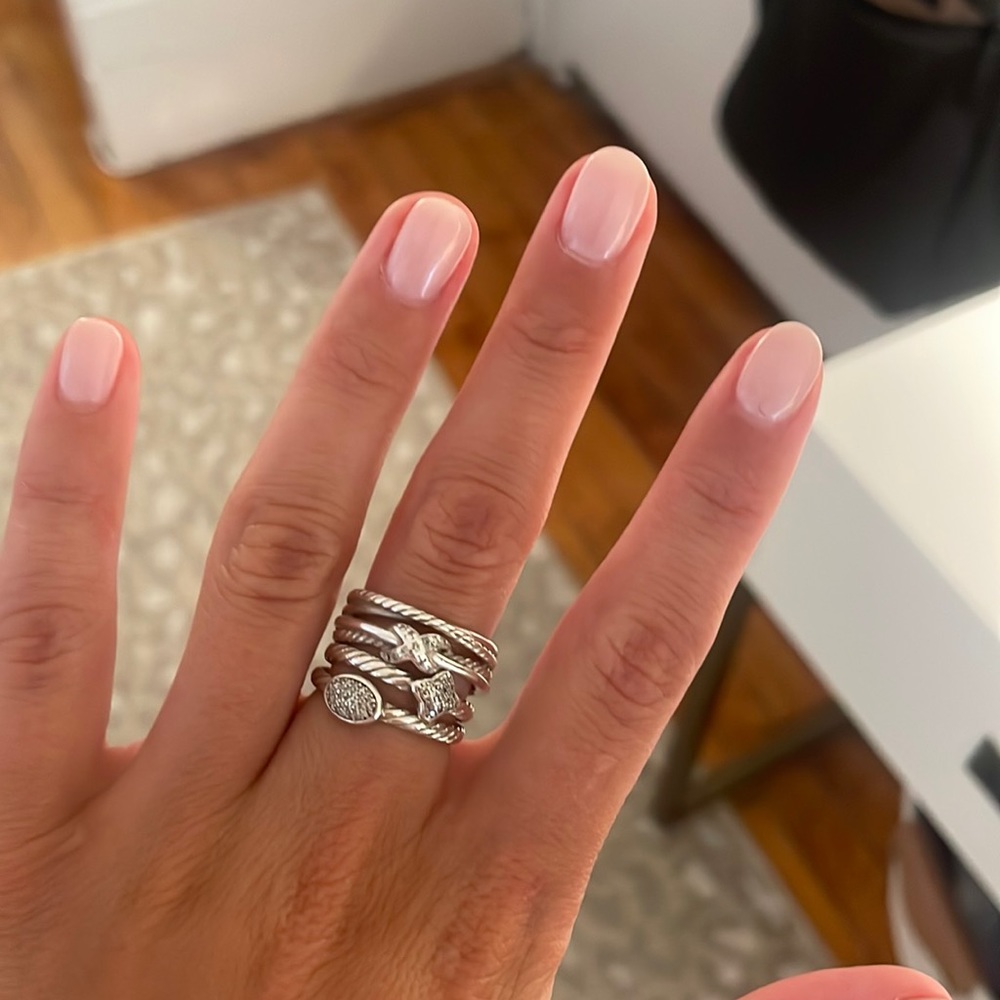 David Yurman Trio of rings